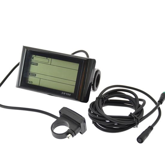 ABS Bike Speed Panel Wear Resistant Compact LCD Display E-Bike Control Panel for Scooter