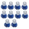 Universal T3 SMD Chip Car LED Light Dashboard Meter Panel Light Bulb/Blue (Pack of 10)
