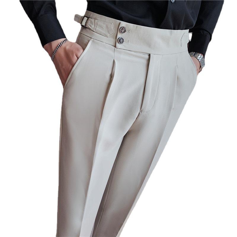 Мужские повседневные и нарядные брюки с высокой посадкой - брюки в неаполитанском стиле