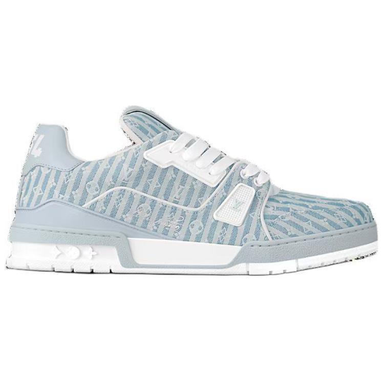 Louis Vuitton Кроссовки Lv Trainer 'Синие Полосы С Монограммой' 1ABG1N