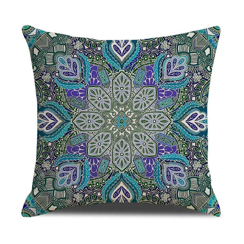 Pattern Printed Pillowcase Bedroom Sofa Cushion Cover Linen Pillowcase Geometric Nordic Style Side Sleeping