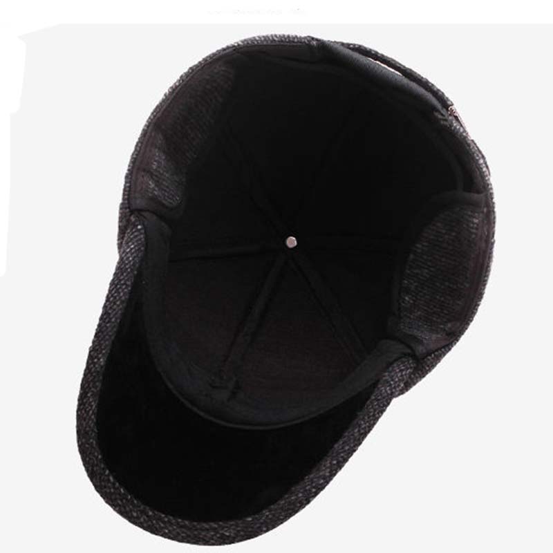 Мужская осенне-зимняя кепка для мужчин среднего и пожилого возраста, теплая бейсболка для пожилых людей, защита от холода, для защиты ушей