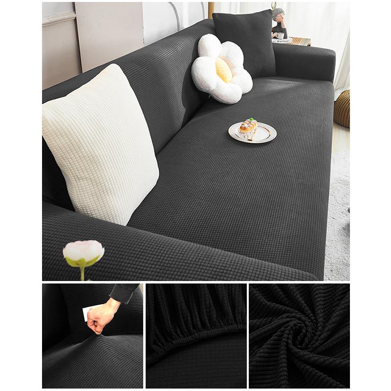 Эластичный жаккардовый чехол для дивана, эластичный чехол для дивана, секционный L-образный чехол для дивана, угловой чехол для гостиной, 1/2/3/4 сиденья