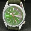ОТРЕМОНТИРОВАННЫЕ ВИНТАЖНЫЕ МУЖСКИЕ ЧАСЫ SEIKO 5 AUTOMATIC 6309A ЯПОНИЯ ЗЕЛЕНЫЕ a441148-4
