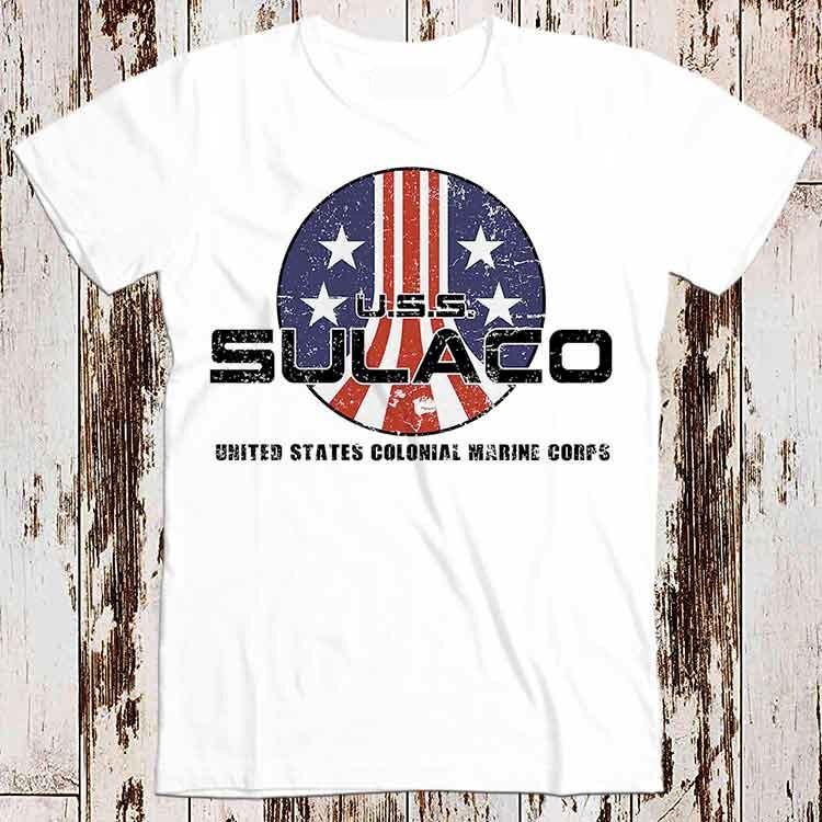USS Sulaco Colonial Marines Aliens T Shirt 8666