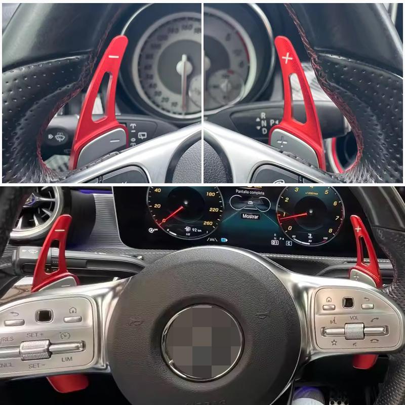 For Mercedes-Benz A Class W177 V177 B C E Class W205 W246 W213 GLA Car Steering wheel paddle shifters Aluminum Shift Paddle