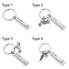 Personalized Stainless Steel Dad Fathers Boyfriend Gifts Keyring Pendant Drive Safe Men Keychain