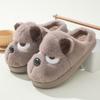 Cotton Slippers Warm Craft Cute Puppy Indoor Couple Thick Bottom Non-slip Cartoon Autumn and Winter Foot Warm Slippers