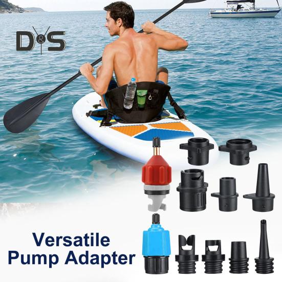 Комплект адаптеров для надувного SUP-насоса, адаптер для лопастной доски, клапан воздушного компрессора, набор насадок-преобразователей для надувной лодки, кровати для серфинга