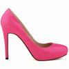 Loslandifen Womens Pu Leather High Heel Pointed Toe Corset Style Work Pumps Court Office Shoes Shoe