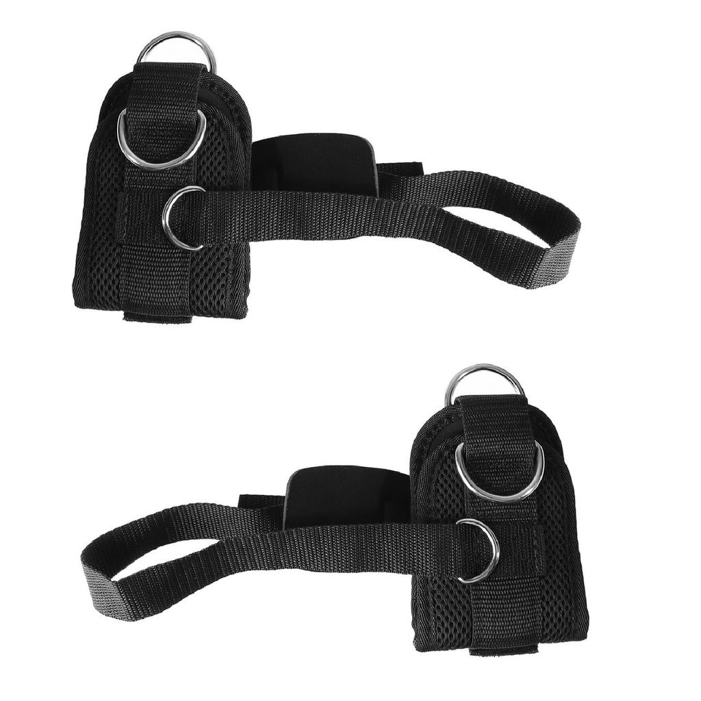 Ремешки на лодыжку для кабельных тренажеров Фитнес Регулируемые ремешки на лодыжку с D-образным кольцом Поддержка стопы Защита лодыжки с пряжкой