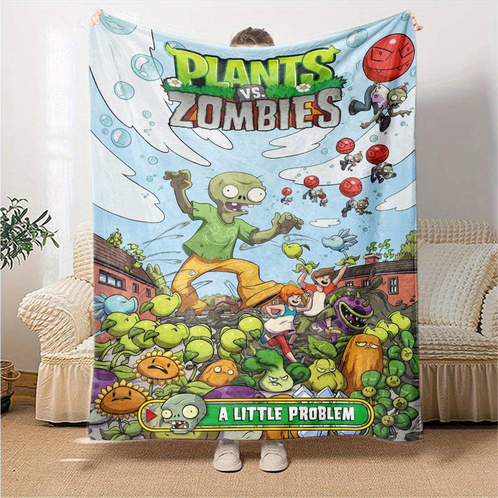 Plants Vs. Zombies Blanket Warmthful Decor Suitable for Livingroom Sofa Office Chair for All Occasions Warmthful Decor Birthday Christmas Gift Blanket