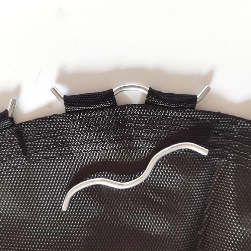 1 шт. W-образный двойной крюк для пружины батута, прочная треугольная пряжка для батута для аксессуаров для детского батута для помещений