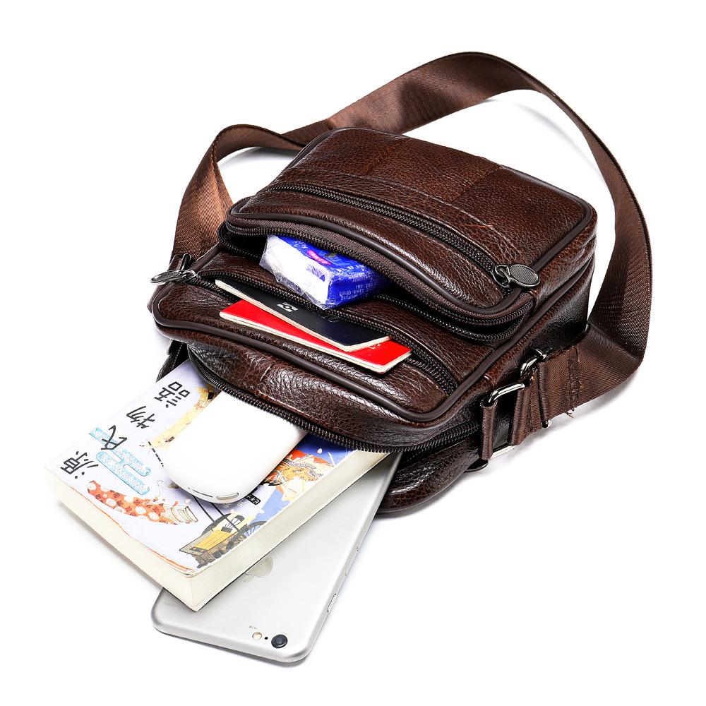 Винтажная кожаная сумка через плечо Head Layer из коровьей кожи для мужчин