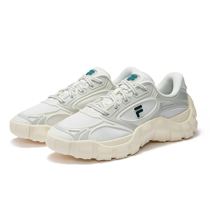Fila Fusion Кость DX Комфортные Универсальные Прочные Дышащие Низкие Повседневные Кроссовки Мужские Лилия-Белый Фиолетово-Серый T12M431103FLG