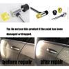 10Pcs Dent Repair Tool Kits Inclued Rubber Hammer And 9 Pcs Heads Tap Down Tools, Paintless Dent Removal Tools Kits For Auto Body DIY Dent Fix
