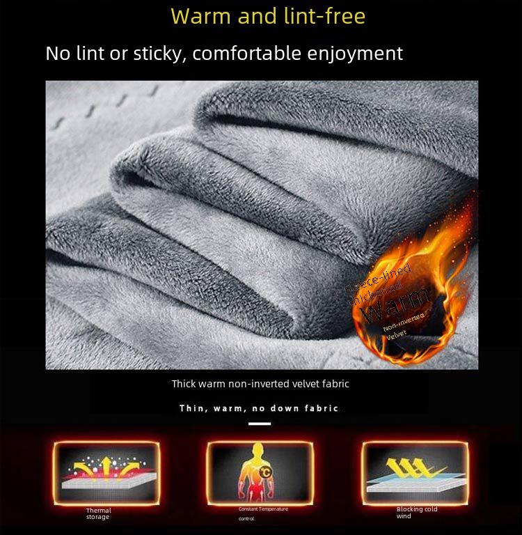 Men's Winter Thermal Velvet Top - Outdoor Wear, Bottoming Shirt, Plus Size, Youth Style