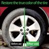 Осветлитель автомобильных шин, очиститель, чистка ступиц колес, антивозрастной, реставрационный, чернящий 100 мл