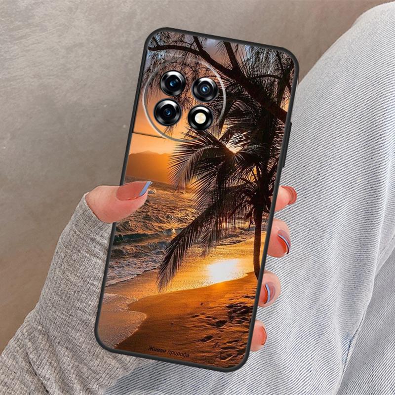 Летний Закат на Пляже на Море Чехол Для OnePlus 13R 13 12 12R 11 10 Pro 8T 10T OnePlus Nord 4 CE 2 3 Lite N10 N20 N30 Чехол