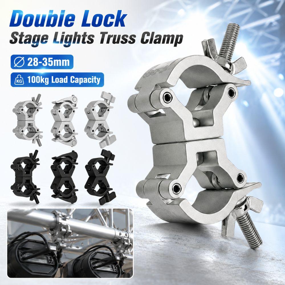 Quick Release DJ Light Clamps Lamp Hanger Hooks For LED PAR Moving Head Beam Spot Clamps