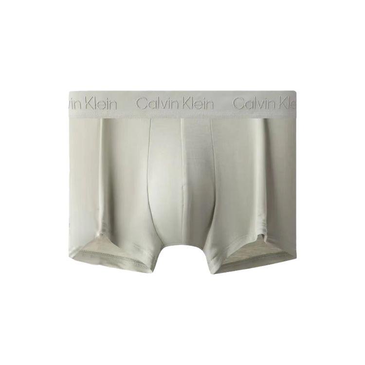 Calvin Klein Black Label Letter Pattern Mid-Rise Slim Fit Boxer Shorts Men Underwear Gray NB3327-PRP