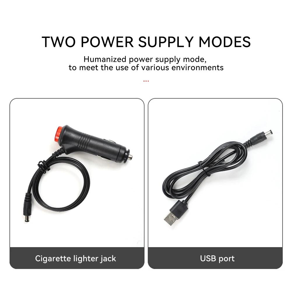 2 шт. 12 В/5 В USB светодиодная подсветка салона автомобиля, подсветка для ног с прикуривателем, декоративная лампа, автомобильные аксессуары