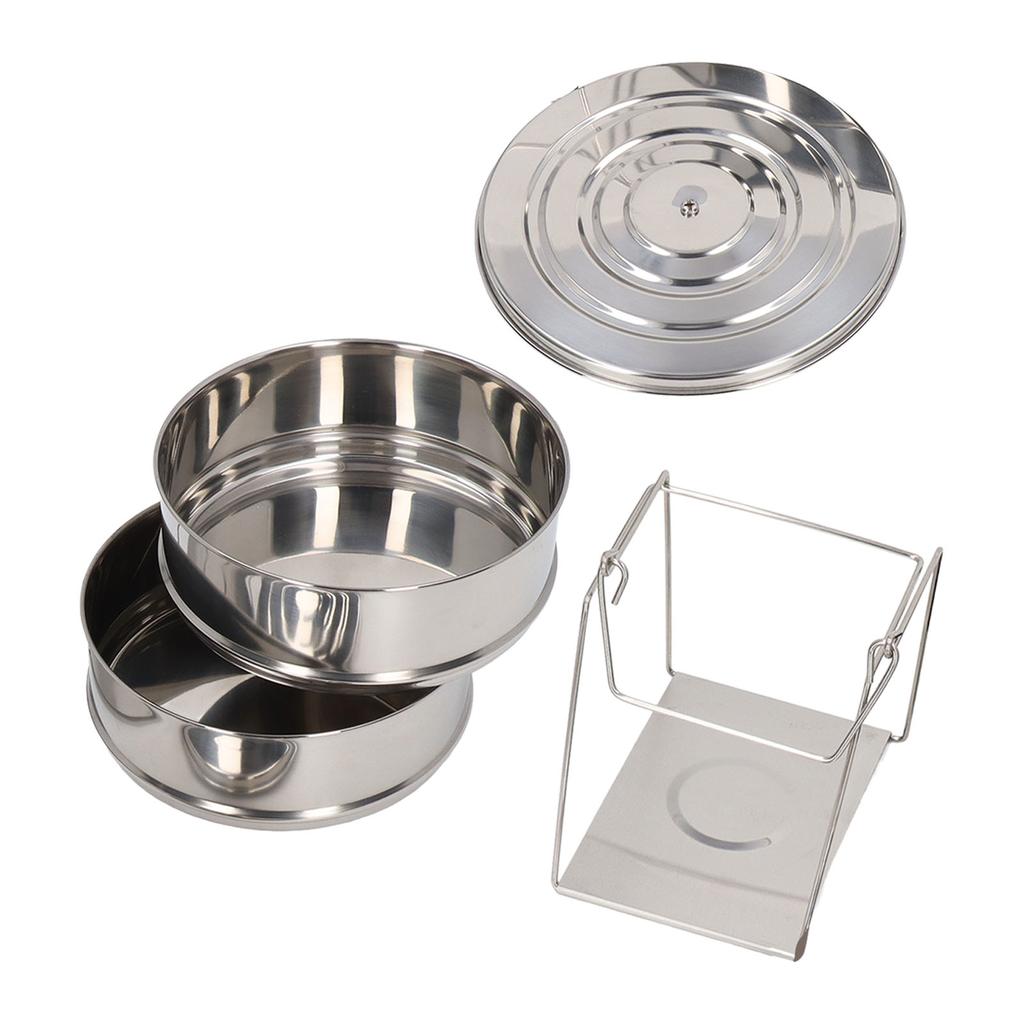 Пароварка из нержавеющей стали 304, 2-ярусная, штабелируемая, посуда для приготовления пищи с крышкой для кухни