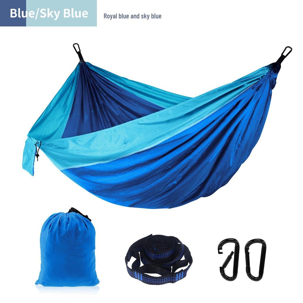 Adjustable Straps Nylon Hammock - High-End Single/Double Outdoor Use
