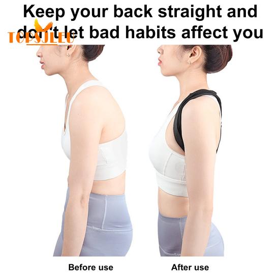 Лента-застежка для корректора осанки спины - регулируемая, пояс для коррекции горбатости, удобный пояс для поддержки спины для женщин и мужчин