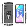 For Samsung Galaxy F06 5G Case Rotatable Ring Kickstand PC+TPU Shockproof Phone Cover