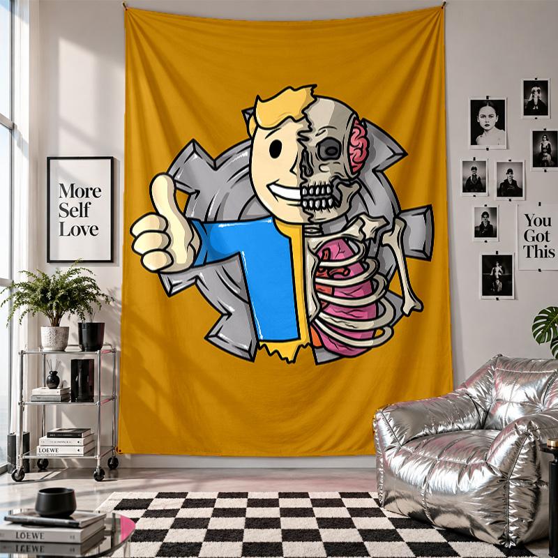 Wall TapestryFallout Art Hanging Cloth Decorative Background Cover for Room Decoration