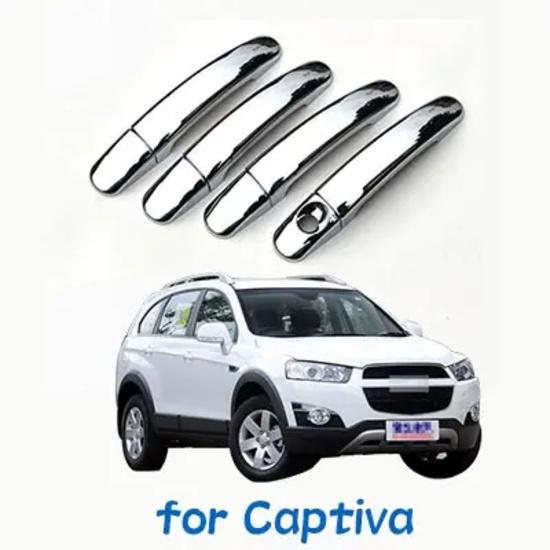 For chevrolet captiva vauxhall opel antara Chrome Door Handle Covers 4Pcs/Set Chevy 2006-2016 Accessories Stickers Car Styling