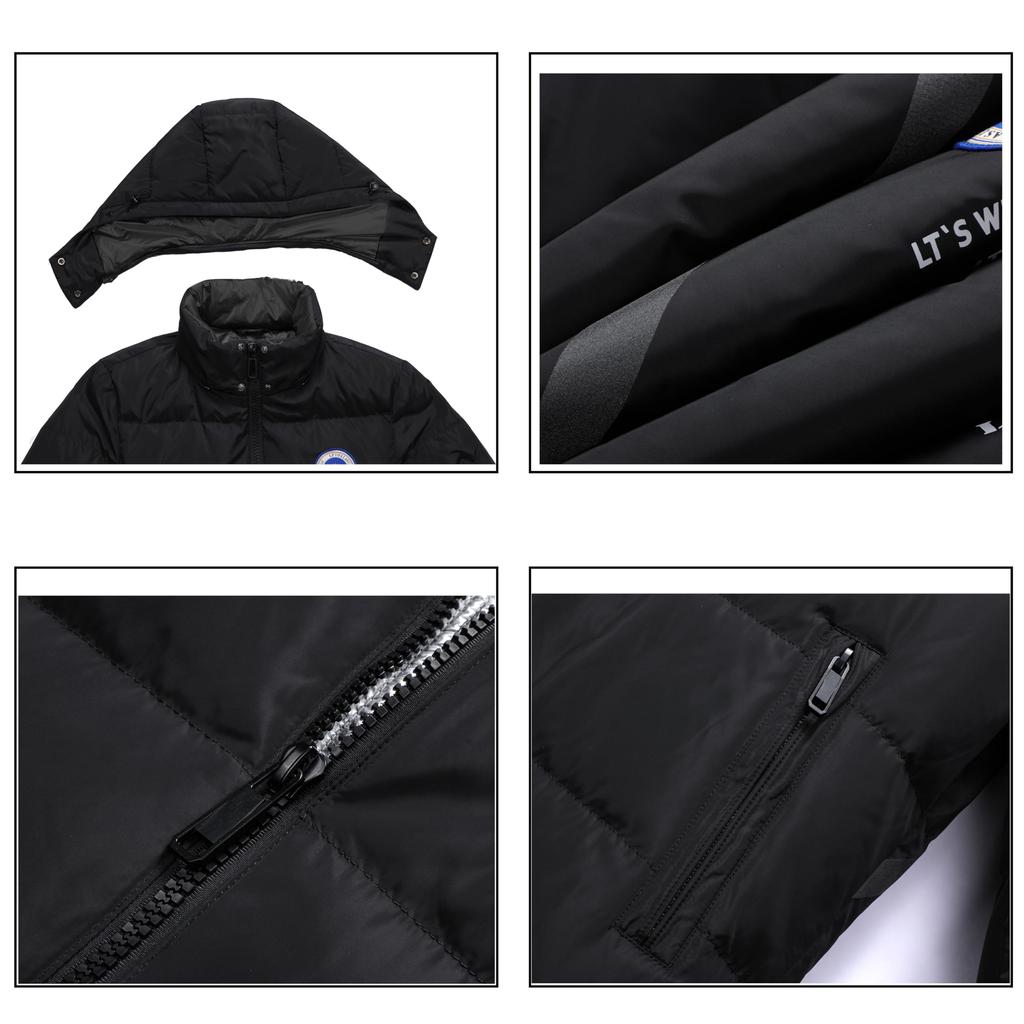 Down Jacket Casual Coat Light Down Jacket Popular Outerwear Plain Commuting Thermal Jacket Spring Autumn Winter Thick Cold Protection Windproof Warm