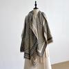 Elegant Women's Designer Pashmina Cashmere Scarf - Winter Warm Two-Sided Fringed Wrap, Blanket & Shawl