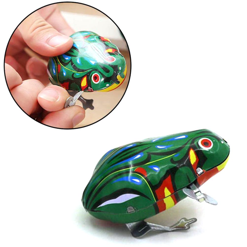 6Pcs Kids Classic Jumping Frog Wind Up Clockwork Toys Children Educational Toys