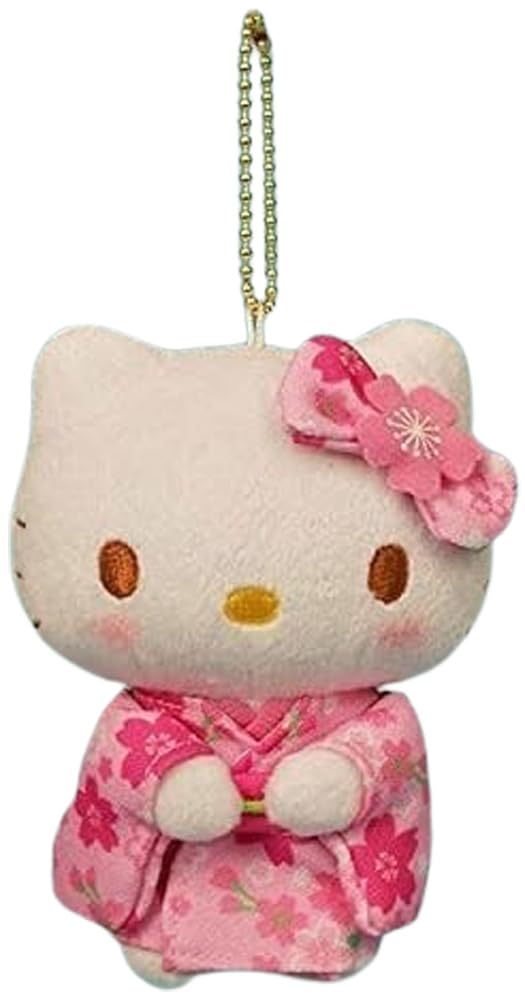 Nakajima Corporation Sanrio Hello Kitty Sakura Kimono Mascot Plush Toy 084378-15