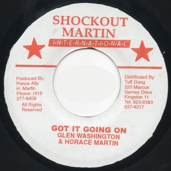 7-дюймовая пластинка GLEN WASHINGTON HORACE MARTIN Got It Going On NONE Shockout Martin Ямайка Регги Ска Даб Б/у