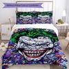 3pcs Joker pattern bedding set duvet cover set includes duvet cover &pillowcases, perfect all season bedroom decoration & gift