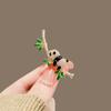 New Cute Bamboo Panda Brooch Female High-end Corsage Pin Anti-light Buckle Jewelry Versatile