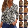 Women's Casual Fashion Sexy Comfortable V-Neck Halloween Seven Sleeve Top
