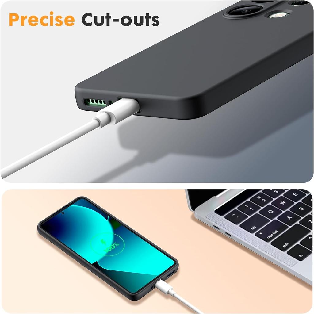 Luxury Liquid Silicone Case For RedMi Note 13 4g 5G Pro Plus + 13C RedMi13 Note13 Pro Soft Cover Case