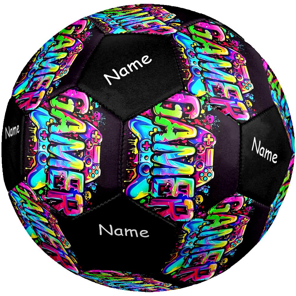 Custom Name Game Controller Theme Size 5 Soccer Ball, Suitable for Both Indoor and Outdoor Matches, a Gift Suitable for Everyone.