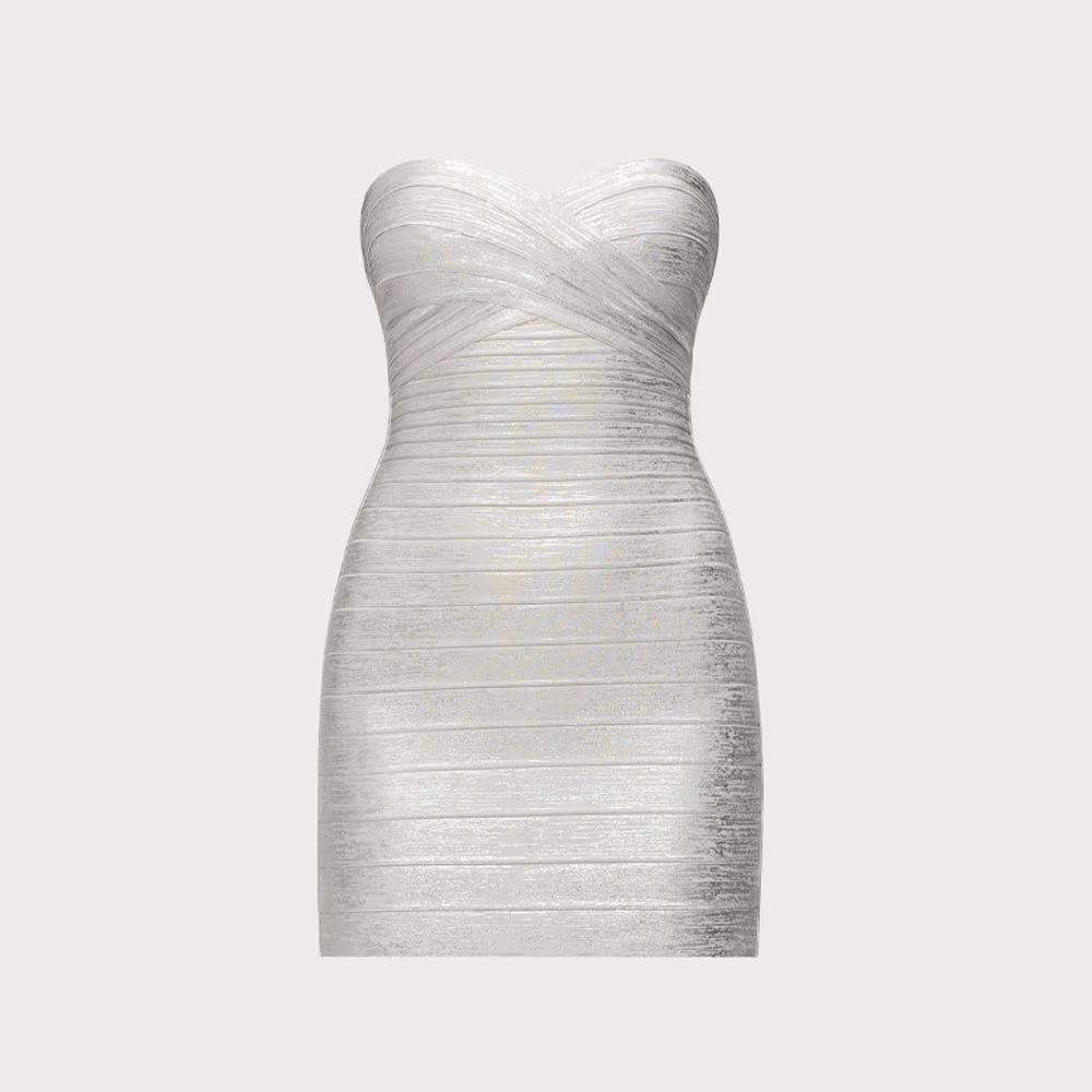 Spring 2026 Strapless Bodycon Dress: Elegant Bandage Style for Women