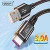 QOOVI 3A USB Type C Cable Fast Charging Cable For Xiaomi Mi11 Samsung S21 A71 Huawei Quick Charge Wire Cord For iPhone 13 12 11 Pro
