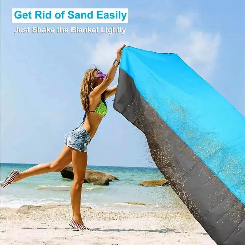 Outdoor Waterproof Pocket Beach Mat Portable Folding Beach Blanket Camping Picnic Mat