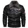 Leather Jacket Men's And New Leather Jacket Fashion Trend Motorcycle Slim Fitting PU Standing Collar Jacket Men's Clothing
