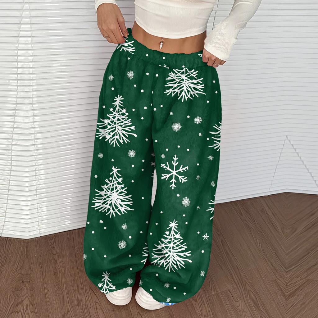 Женские повседневные и модные брюки с эластичной талией, свободные, с широкими штанинами