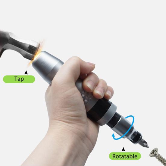 Ручной ударный шуруповерт, набор отверток, устойчивый к коррозии, портативный универсальный инструмент, ударный молоток, отвертка