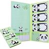 NatSumeBasics Panda Стикеры-заметки Милые панды Самоклеящиеся заметки Кубик для записей Ежедневные заметки Настольные аксессуары Школьные принадлежности (Панда)