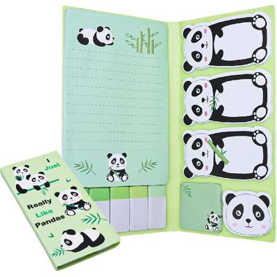 NatSumeBasics Panda Стикеры-заметки Милые панды Самоклеящиеся заметки Кубик для записей Ежедневные заметки Настольные аксессуары Школьные принадлежности (Панда)